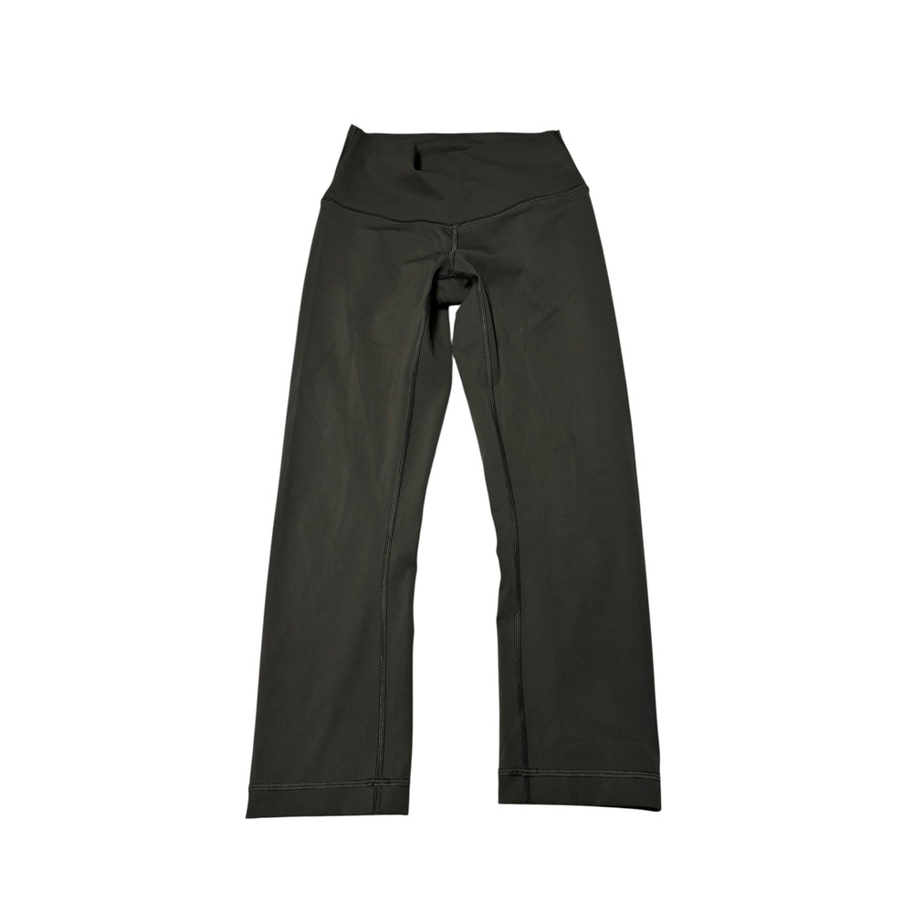 Lululemon Wunder Under‎ High-Rise Crop 21" Dark Olive  Leggings Womens 4 W22 L21